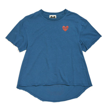 Found My Animal Big Full Heart T-Shirt, Blue + TomatoBig Full Heart T-ShirtsFound My AnimalXS