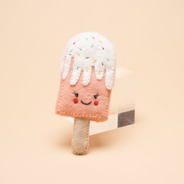 Peach Popsicle Squeaker Toy