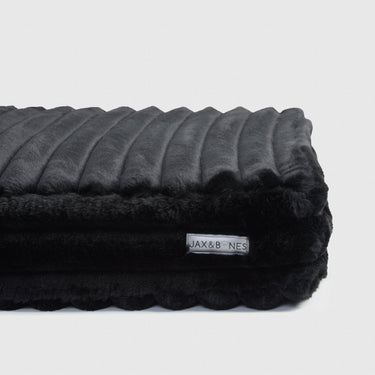 Corduroy Black Big Dog XL Ortho Pillow