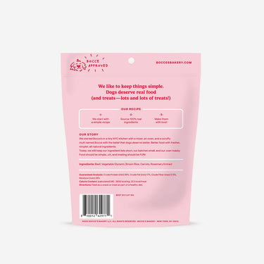 Bocce's Bakery Grazers Beef Jerky Dog Treats