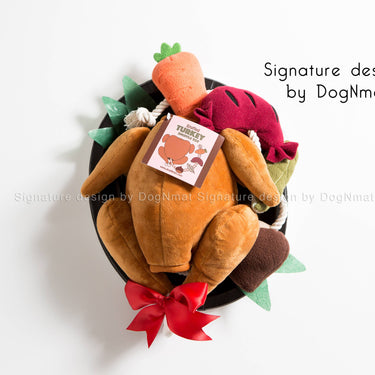 Stuffed Turkey Snuffle Dog Toy-3 in 1 Hide and Seek toy