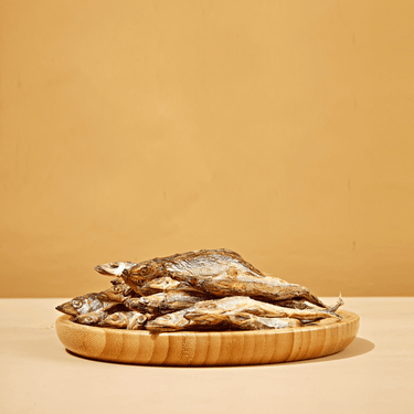A bowl of freezed fishes - AryaSit! Freeze-Dried Capelin