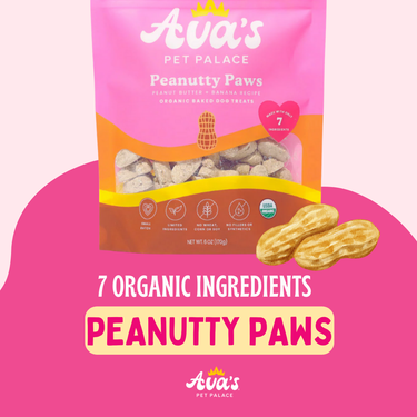 Organic Baked Dog Treats - Peanutty Paws