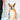 A medium-sized rescue dog with a tan and white coat sits attentively beside a person holding a Found My Animal rope leash in blue and orange. The leash is handcrafted from marine-grade rope with solid brass hardware, designed for durability and pet rescue awareness.
