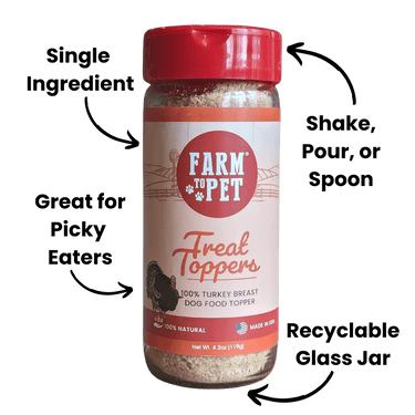 Treat Topper Turkey Dog Food Topper | Healthy Meal Supplement for Dogs