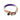 Purple Ombre Cotton Rope Cat & Dog Collar – Matte Black Hardware
