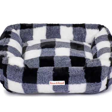 Mink Relaxer Bed - Black & White