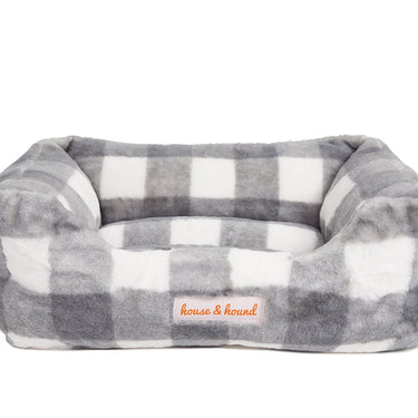 Mink Relaxer Bed- Grey and White