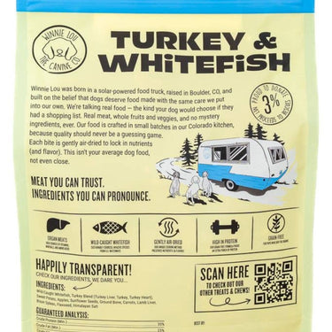 Gently Air-Dried Dog Food - Turkey + Whitefish