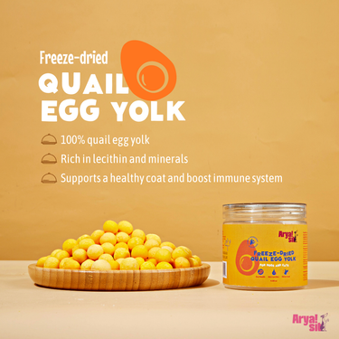 Quail Egg Yolk - AryaSit! Freeze-Dried Egg Yolk: Large