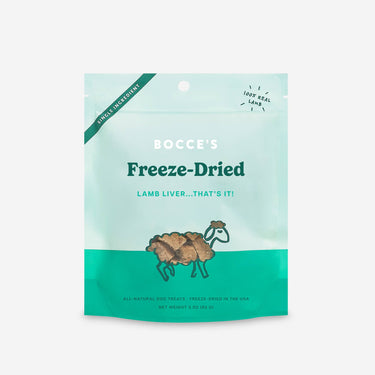 Best nutrients for pets- Bocce's Bakery Lamb Liver Freeze-Dried Treats 