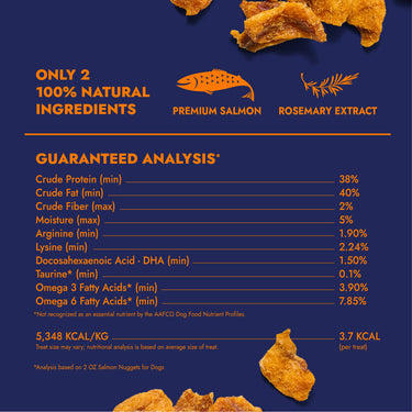 4oz Freeze-Dried Salmon Nuggets for Dogs, 4oz