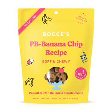 SOFT & CHEWY - Bocce's Bakery PB-Banana Chip Recipe Dog Treats