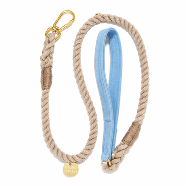 Dark Tan Rope Dog Leash by Found My Animal | Adjustable & Handcrafted