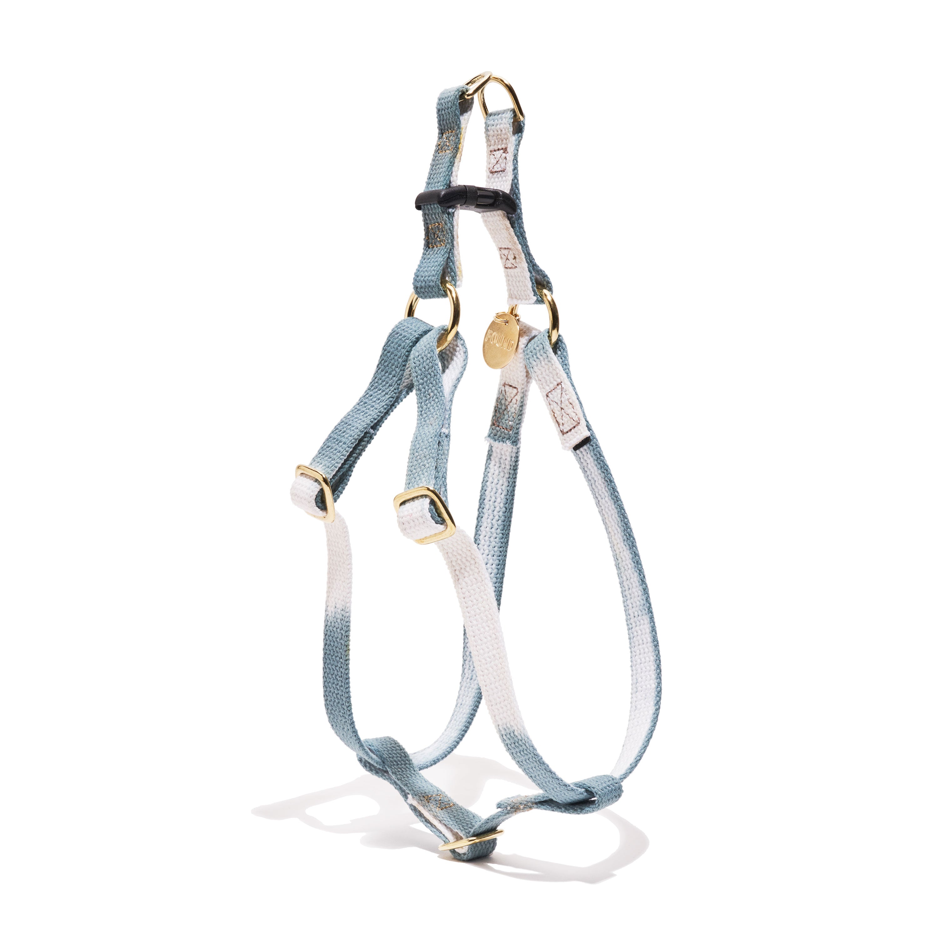 "Found My Animal Marine Green Cotton Cat & Dog Harness – Breathable, Adjustable & Comfortable for Pets