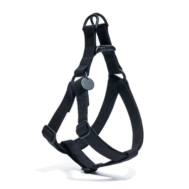 Found My Animal Matte Black Cotton Dog & Cat Harness – Adjustable, Durable & Comfortable for Pets