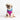 Pattern Patch Dog Sweater: Rainbow / M - 18-26 lbsPuffers, Hoodies, CoatsFound My Animal