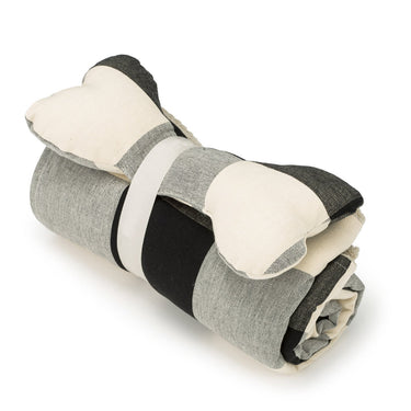 Blanket and Toy Bone- Buffalo Black