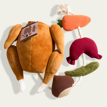 Stuffed Turkey Snuffle Dog Toy-3 in 1 Hide and Seek toy