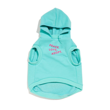 Big Full Heart Animal Hoodie, Aqua + FuchsiaBig Full Heart Animal HoodiesFound My AnimalXS