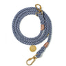 Blue Jean Up-Cycled Rope Leash, Adjustable -Shop Leashes Found My Animal