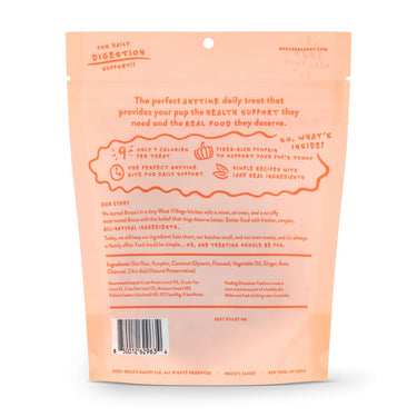 For Daily digestion -Bocce's Bakery Dailies Bye Bye Stinkies Pumpkin + Ginger Recipe Dog Treats