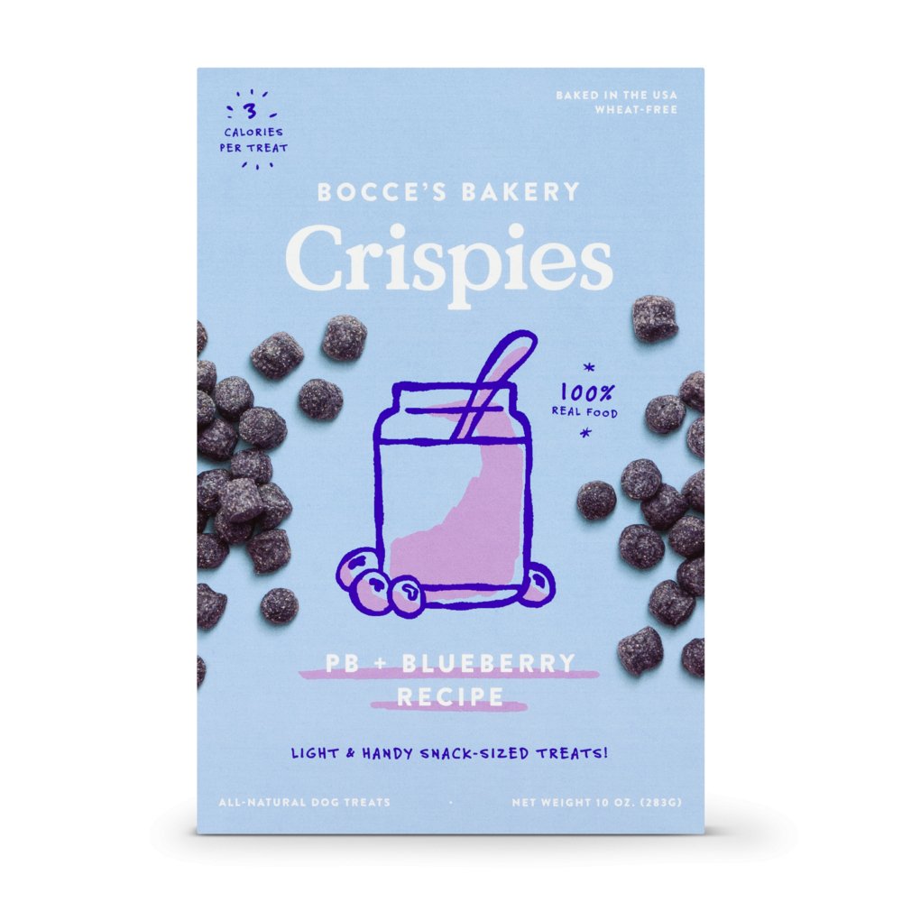 Bocce's Pb + Blueberry Crispies Training TreatsDog TreatsFound My Animal