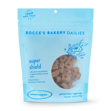 Super Shield - Bocce's Bakery Dailies Super Shield Peanut Butter + Apple Recipe Dog Treats