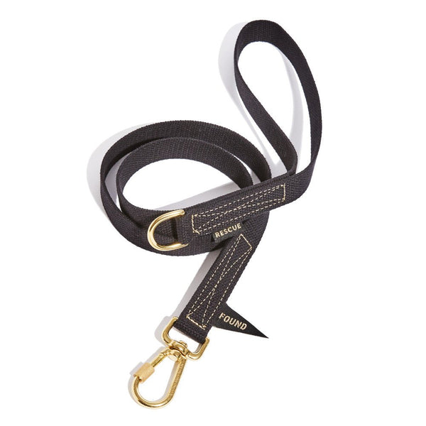 FOUND MY ANIMAL リード Found Classic Cotton Dog Leash | Black – Found My Animal