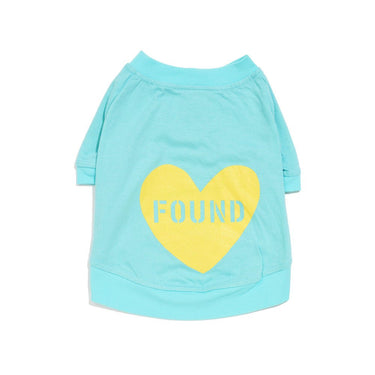 Found My Animal Big Full Heart Animal T-Shirt, Aqua + CitronBig Full Heart Animal T-ShirtsFound My AnimalXS
