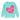 Found My Animal Big Full Heart Sweatshirt, Aqua + FuchsiaBig Full Heart SweatshirtsFound My AnimalXS