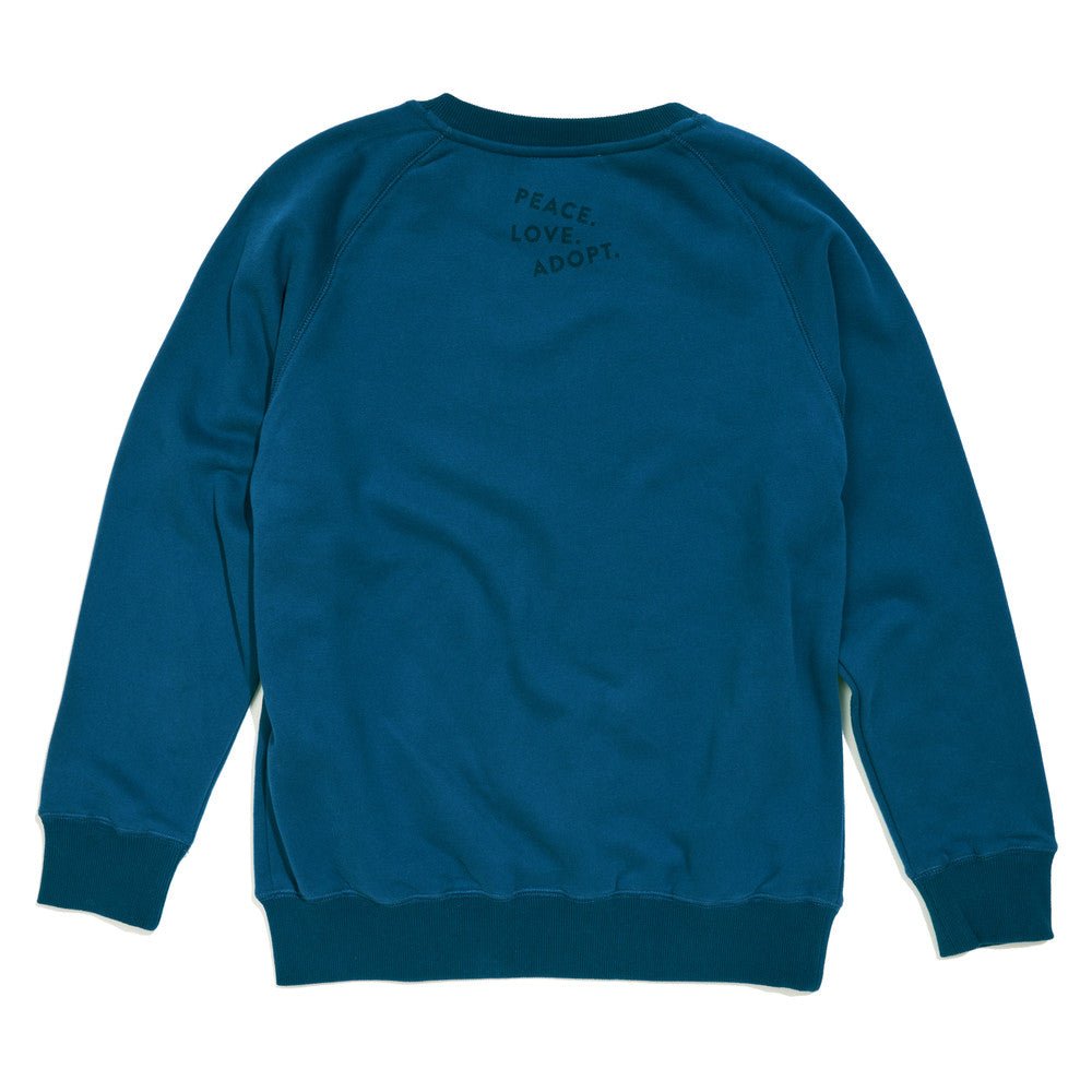 Found My Animal Big Full Heart Sweatshirt, Blue + NavyBig Full Heart SweatshirtsFound My AnimalXS