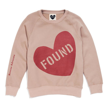 Found My Animal Big Full Heart Sweatshirt, Taupe + RustBig Full Heart SweatshirtsFound My AnimalXS