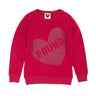 Found My Animal Big Full Heart Sweatshirt, Tomato + BurgundyBig Full Heart SweatshirtsFound My AnimalXS