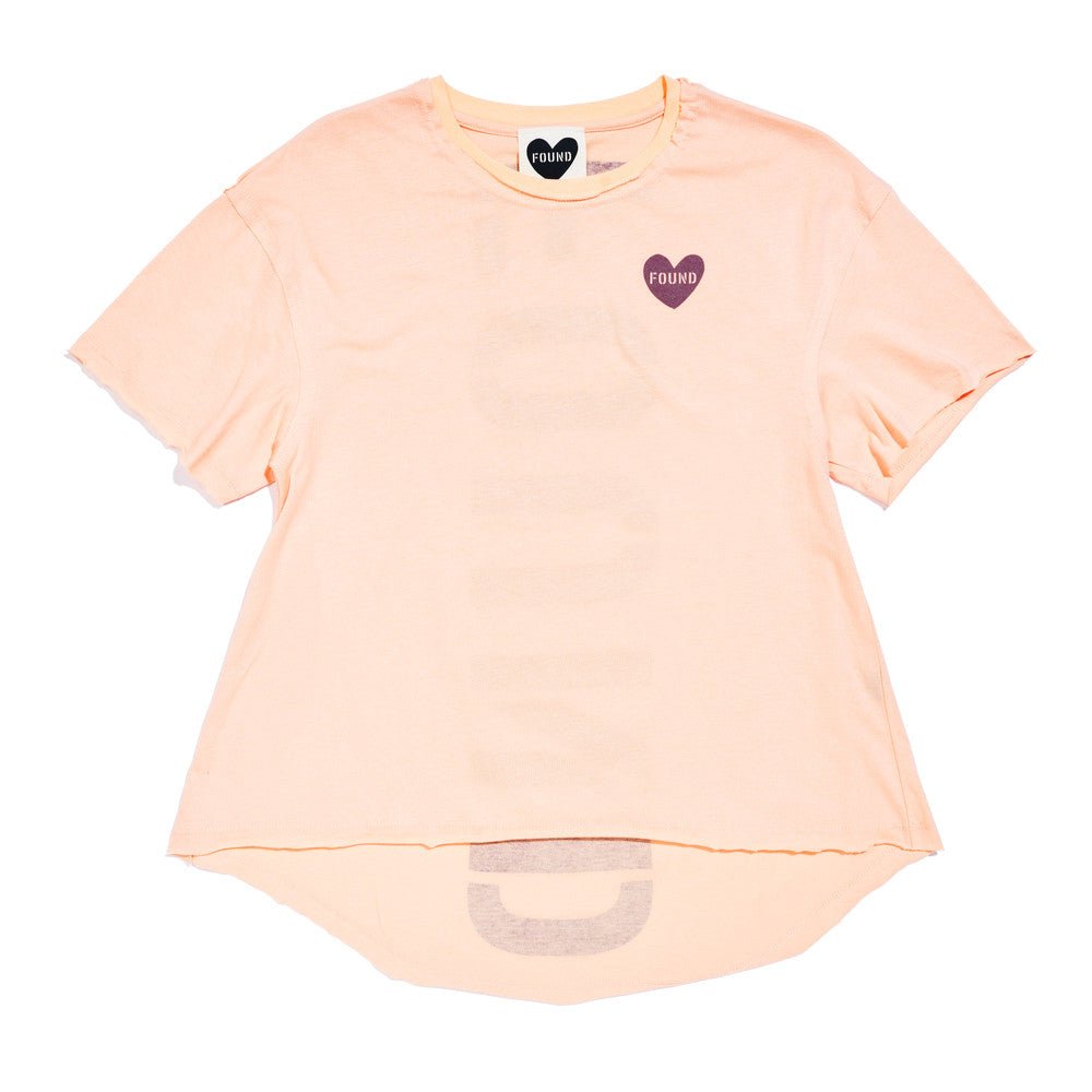 Found My Animal Big Full Heart T-Shirt, Peach + PlumBig Full Heart T-ShirtsFound My AnimalXS