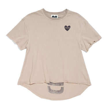Found My Animal Big Full Heart T-Shirt, Taupe + ChocolateBig Full Heart T-ShirtsFound My AnimalXS