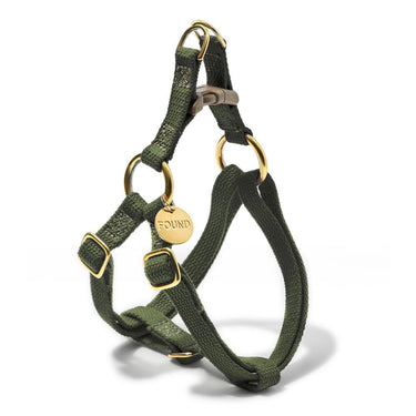 Found My Animal Olive Cotton Dog & Cat Harness – Adjustable, Durable & Comfortable for Pets