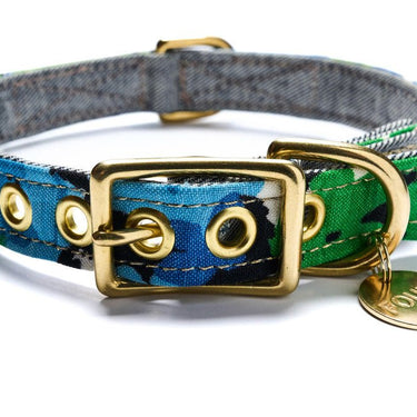 Limited Edition Vintage Floral Dog & Cat Collar, BlueDog CollarsFound My AnimalXS