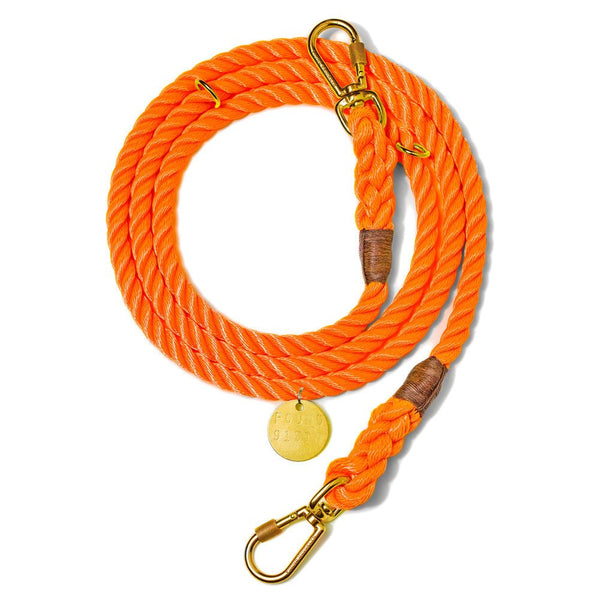 FOUND MY ANIMAL  Rope Dog Leash 　リード Red Rope Dog Leash, Adjustable - Found my Animal – Found My