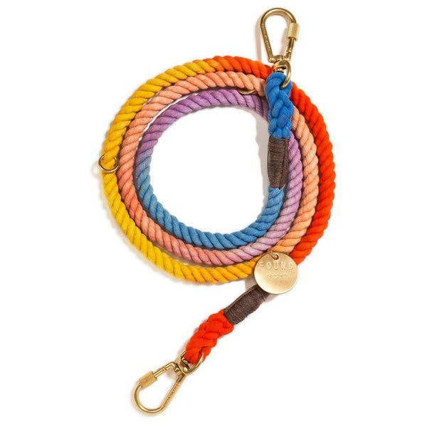 Soleil Cotton Rope Dog Leash by Found My Animal | Adjustable & Handcra