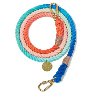 Sweet Pea Ombre Cotton Rope Dog Leash, Adjustable Shop Leashes AT Found My Animal 