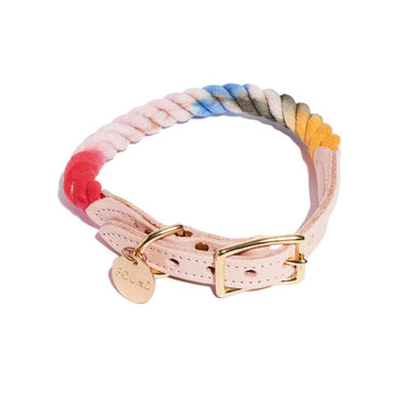 The Henri Ombre Cotton Rope Cat & Dog CollarDog CollarsFound My AnimalXS