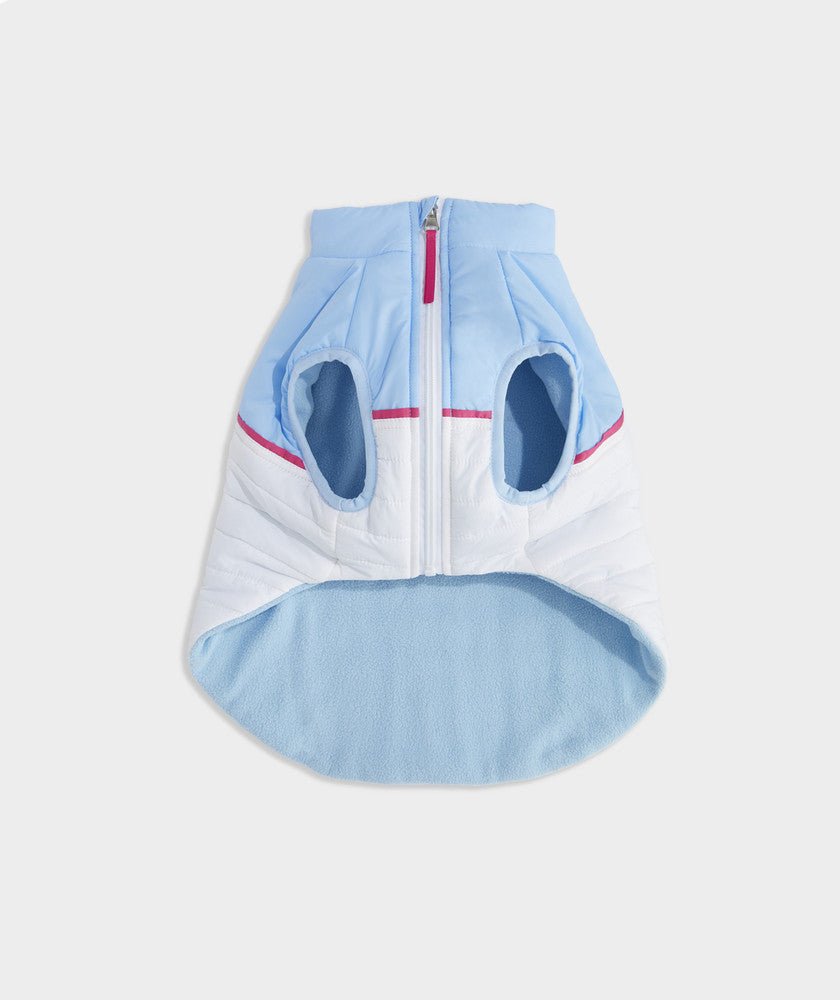 Vineyard Vines X Fma Pet Puffer Jacket, White Cap Found My Animal